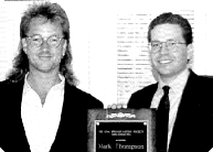Mark Thompson and Greg Privett
Mark receives lifetime member
certificate in UNA Club/Society